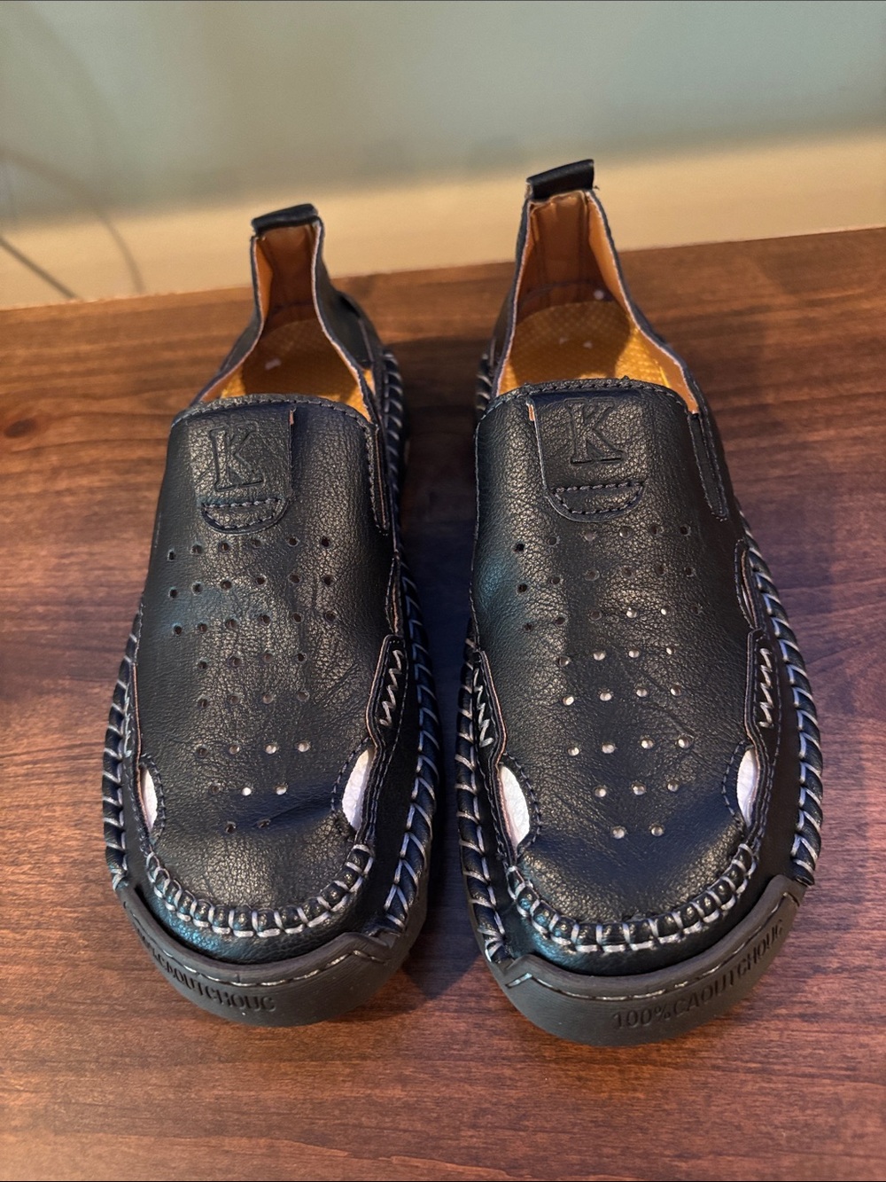 Nathan’s Orthopedic Men’s Slip-On Leather Sandals